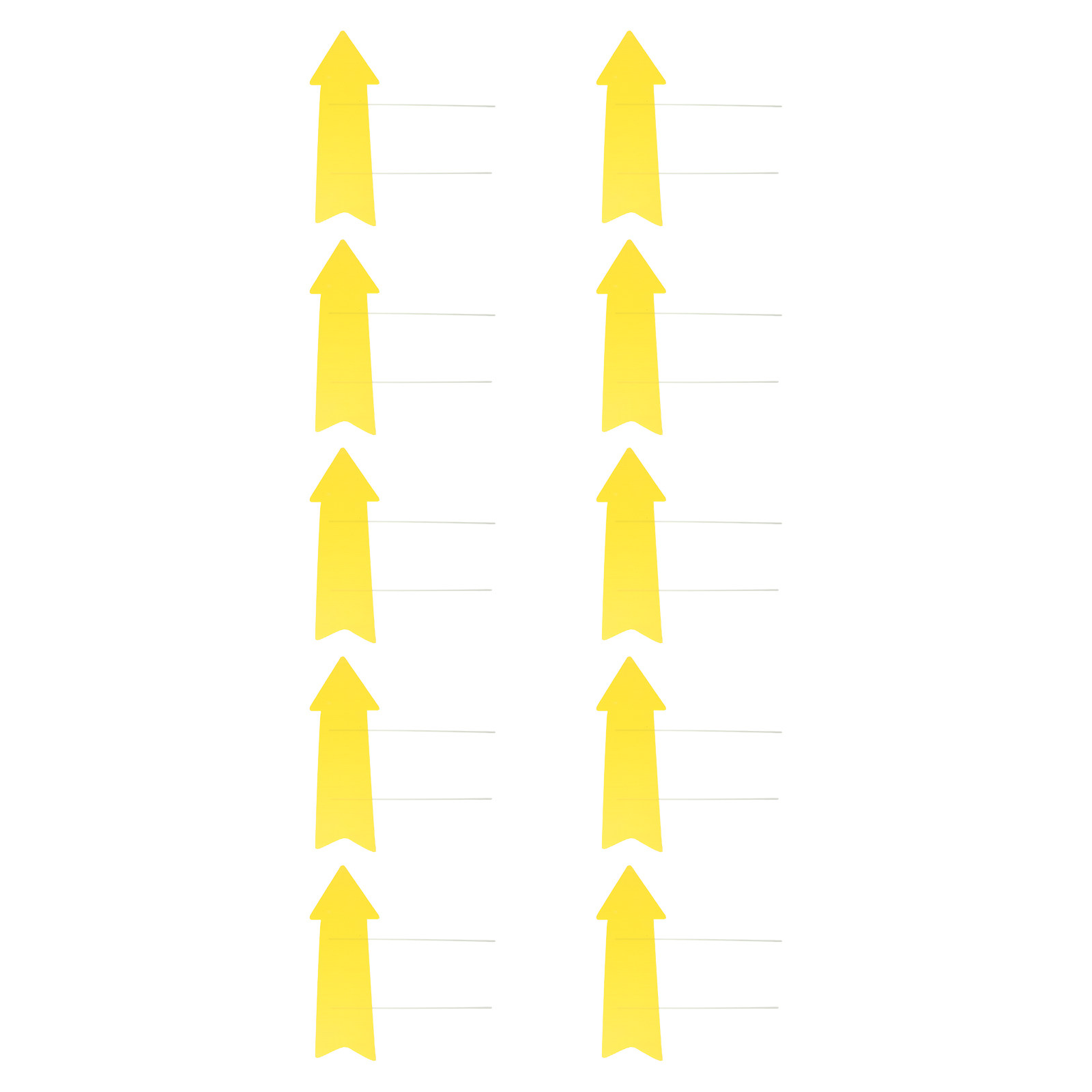 ป้ายลูกศรสีเหลืองเปล่า 10 ชิ้น - Yard Sign Blank บทวิจารณ์และราคา