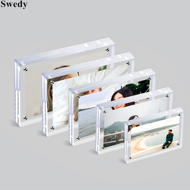 20 มม.หนาแม่เหล็กผู้ถือป้ายอะค - Photo Acrylic Block บทวิจารณ์และราคา
