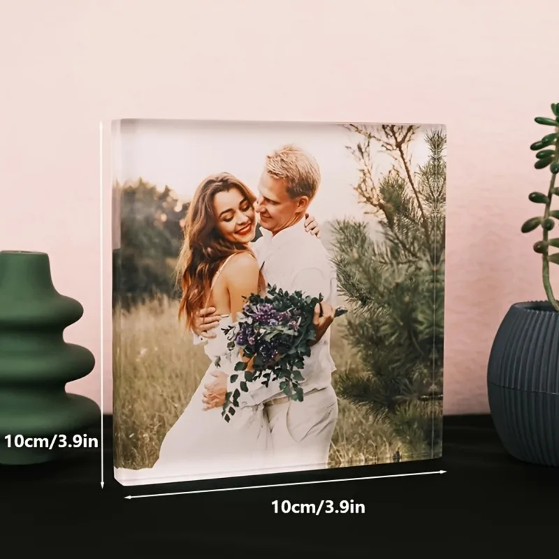 บล็อกอะคริลิคใส่รูปภาพครบรอบ - - Photo Acrylic Block บทวิจารณ์และราคา