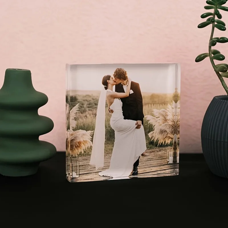 บล็อกอะคริลิคใส่รูปภาพครบรอบ - - Photo Acrylic Block บทวิจารณ์และราคา